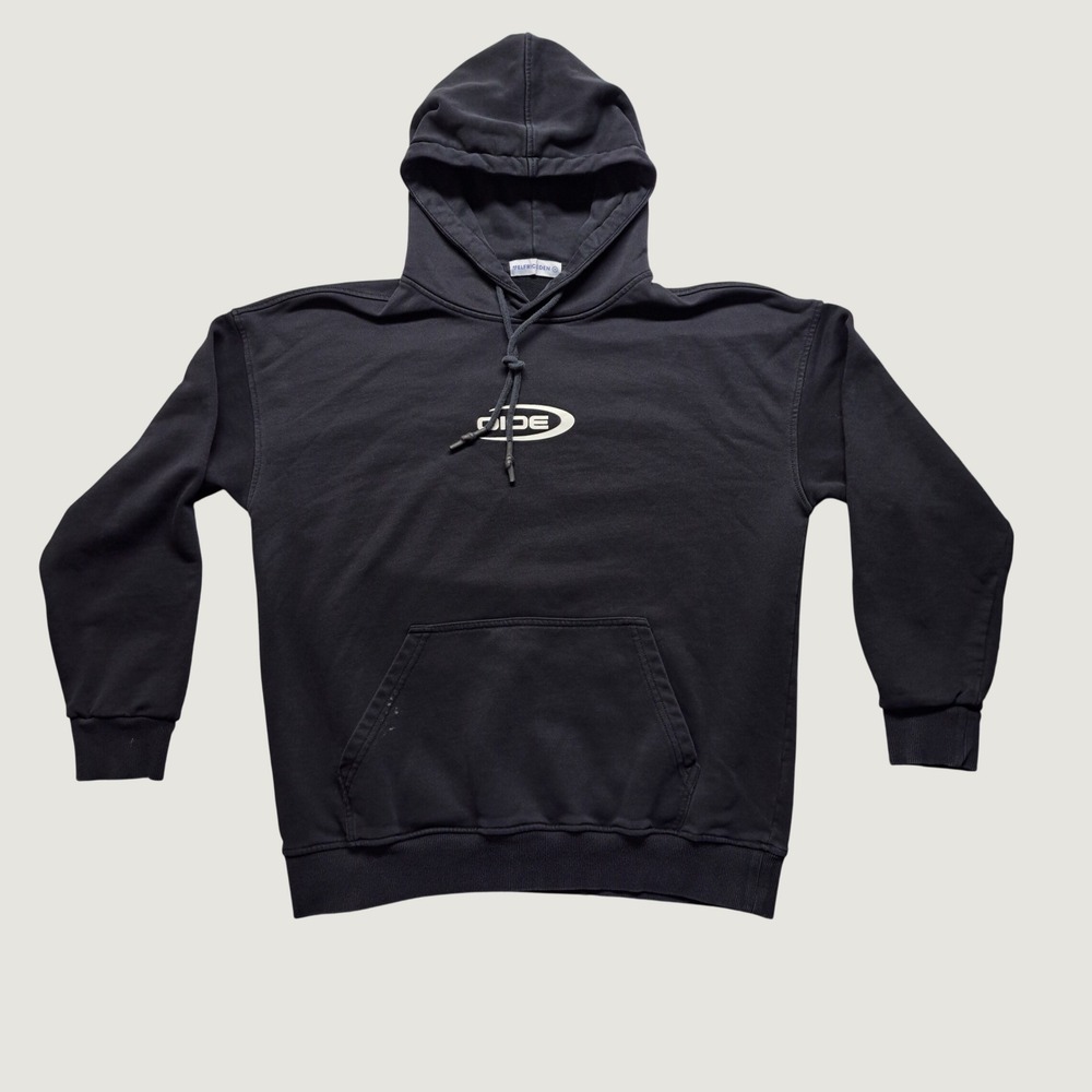 Aelfric Eden Hoodie Men Medium Black Good Graphic Distressed Streetwear Patch